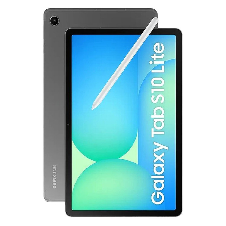 تبلت 10.9 اینچ سامسونگ مدل Galaxy Tab S10 Lite 5G با ظرفیت 128 گیگابایت و رم 6 گیگابایت، قابلیت پشتیبانی از سیم کارت، رزولوشن دوربین اصلی ۸ مگاپیکسل، پشتیبانی از قلم
